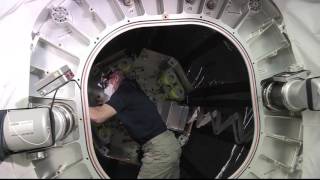 Bigelow Expandable Module Opened for Inspection | Video