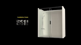 MCOCOD Shower Door SS11 - Installation Guide - Soft Closing Single Sliding Shower Door