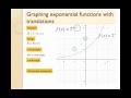 graphing exponential functions with translations