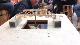 Physics Students' Bridge Designs Get Tested