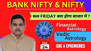 24th January Nifty/ Bank Nifty Financial Astrology और राशि फल view