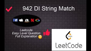 942 DI String Match | Easy Level Question| Leetcode Easy Level Questions Complete Playlist in Python