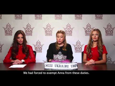 Anna Andres resigned Miss Ukraine Universe title!
