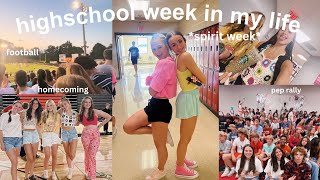 high school week in my life vlog *spirit week, homecoming, football, pep rally,