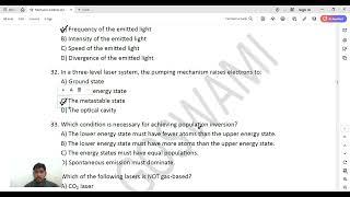 Laser \u0026 Holography Graduation Standard RPSC SCHOOL LECTURER EXAM QUESTION SET