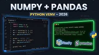 How to Install Numpy & Pandas in Python in Virtual Env (2026)