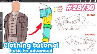 how to DRAW Clothing and Folds! (Basic to Advanced) | Full Drawing Tutorial - Art Bootcamp #28/30