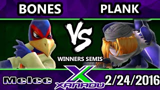 S@X 138 - Plank (Sheik) Vs. Bones (Falco) SSBM Winners Semis - Smash Melee