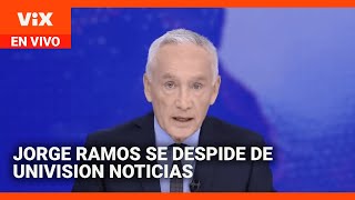 Jorge Ramos marcó el final de era en Univision | Noticias Univision 24/7