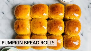 Soft & Pillowy Pumpkin Bread Rolls