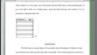 UCF ETD Tutorial: Tables