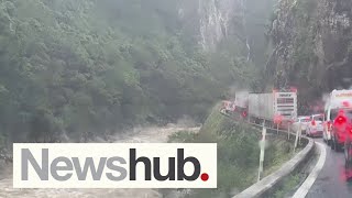 Large slip forces closure of Karangahake Gorge as NZ braces for more rough weather | Newshub