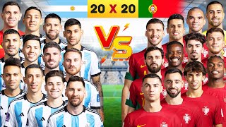 2024 Argentina 🆚 2024 Portugal (Messi, Ronaldo, Martinez, Di Maria, Fernandez, Joao Felix)