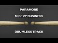 paramore misery business drumless 173 bpm