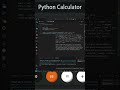 ⚡ Python Project for Beginners | Calculator App Using Python | Easy Tutorial