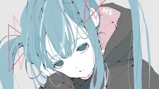 【1曲1絵】パーカーコーデ初音ミク【描いてみた/drawing】ノーコピーライトガール