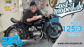 MZ RT 125/3 | Fresh cylinder for the heaviest bicycle in the world | ost-moped.de