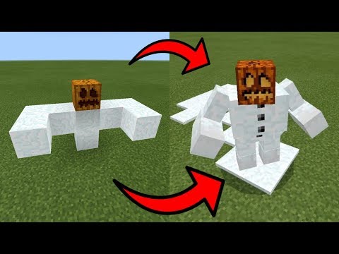 How To Spawn a MUTANT SNOW GOLEM in Minecraft PE How To Spawn a MUTANT SNOW GOLEM in Minecraft PE