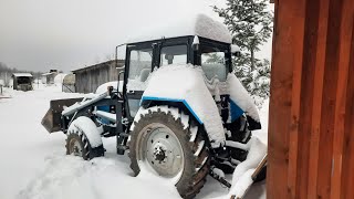 установка предпускового подогревателя на трактор МТЗ-82.  НЕУДАЧНЫЙ ЗАПУСК