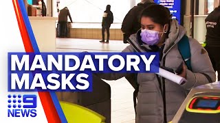 Coronavirus: Calls to make face masks mandatory on public transport | 9 News Australia