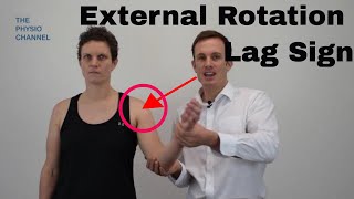 External Rotation Lag Sign Shoulder Rotator Cuff Tear Test