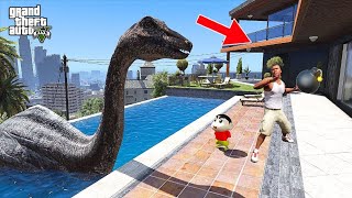 GTA 5 : Shinchan And Franklin Saved A Dinosaur in GTA 5!