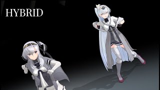 【艦これmmd】涼月、冬月で『HYBRID』