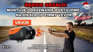 Będzie GRZAŁO! Prosty montaż OGRZEWANIA POSTOJOWEGO od firmy VEVOR w mini kamperze. Diesel heater