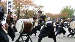 和太鼓演奏会9:空自芦屋祇園太鼓:フリー打ち(乱れ打ち・暴れ打ち)