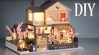 DIY Miniature Dollhouse Kit || A Day Of Okayama - Japanese Villa - Relaxing Satisfying Video