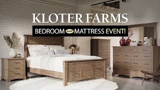 Bedroom \u0026 Mattress Event [Kloter Farms Bedroom Furniture Sales \u0026 Mattress Sale]