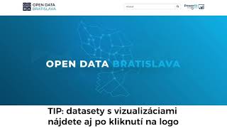 Ako môžete nájsť vizualizácie datasetov na portáli Open Data Bratislava?