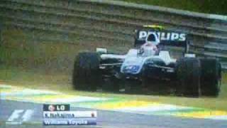 Kazuki Nakajima crash-Gp Brasil 18.10.2009r