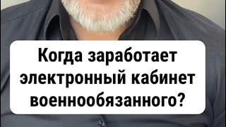 Когда заработает электронный кабинет военнообязанного