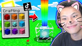 ĐÈN HIỆU 7 MÀU 🌈 JAYGRAY THỬ NGHIỆM LÀM THEO CÁC VIDEO TIKTOK TRIỆU VIEW TRONG MINECRAFT (Phần 12)