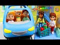 Cocomelon JJ & Family Go Grocery Shopping | Fun Pretend Play with Cocomelon Toys!