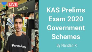 KAS Prelims Exam 2020 | Government Schemes | KAS / KPSC / FDA / SDA | Nandan R