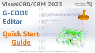 VisualCAD/CAM 2023: G-CODE Editor Quick Start