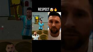Messi Reaction 🔥 #shorts #youtube #football #tiktok #viral #subscribe #respect #trending #fyp #top