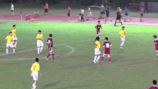 南華vs國強(2015.10.30.青少年足球U18聯賽)之入球2:0~南華23號 吳子聰