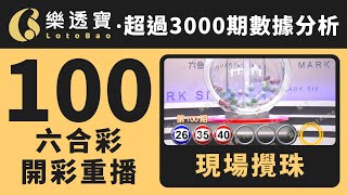 香港六合彩-100期・2024年09月07日・重溫現場攪珠