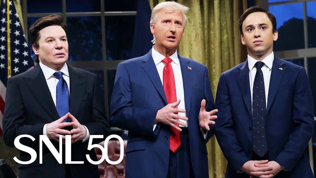Snl Cold Open Has Mike Myers As Elon Musk With Trump Marco Rubio