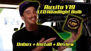 Super Bright!  Auxito LED Headlight Bulb Install \u0026 Review | Size H11