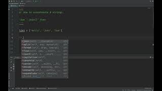 Python tutorial #35: How to concatenate N strings.