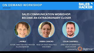Sales Communication Workshop: Become an Extraordinary Closer
