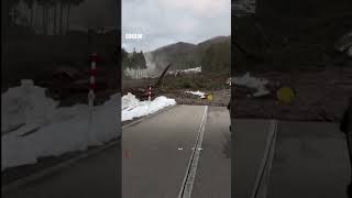 Japan Earthquake-ல் ஏற்பட்ட பயங்கர நிலச்சரிவு... திகைக்க வைக்கும் Footage