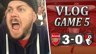 ARSENAL 3 v 0 BOURNEMOUTH | VERY EASY WIN AGAINST A POOR SIDE | Matchday Vlog