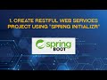 1. Create RESTful web services project using 