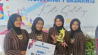 Juara 1 Lomba Pertunjukan Seni "Kidung Tingkiran". dalam Rangka Konvensi Pokdarwis se Kota Salatiga