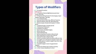 Modifiers In Medical Coding Billing Aapcandidate Ahima Medicalcoding Cpc Ccs Codingclinique